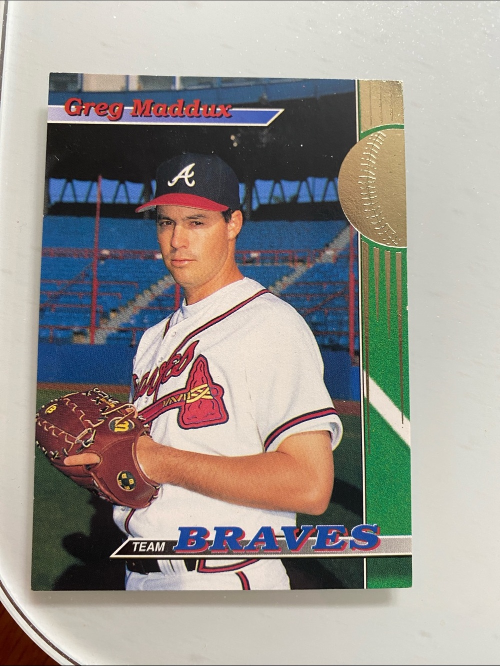 1993 Topps Greg Maddux Atlanta Braves Card